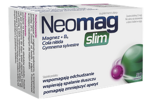 Neomag Slim na Odchudzanie i Spalanie Tkanki Tłuszczowej z Magnezem i Witaminą B6 50 Tabletek