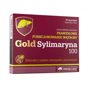 Olimp Gold Sylimaron 100 dla Wsparcia Zdrowia Wątroby 30 Kapsułek