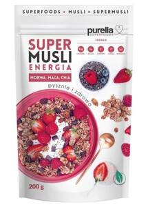 Purella Superfoods Super Musli Energia Płatki z Morwą Maca i Chią 200g