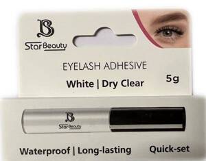 Star Beauty Professional Eyelash Adhesive Suchy Biały Klej do Rzęs Długotrwały Efekt 5g