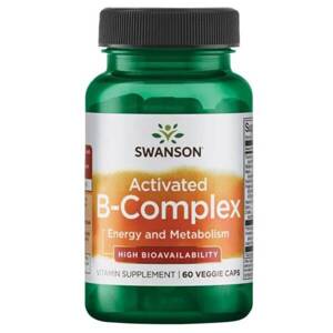 Swanson Activated B-Complex dla Lepszego Metabolizmu i Energii 60 Kapsułek 