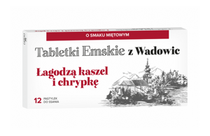 Tabletki Emskie z Wadowic o Smaku Mietowym 12 Tabletek