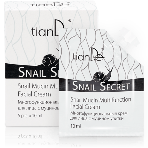 TianDe Snail Mucin Multifunction Facial Cream 10ml - BEST BEFORE 15.01.2022