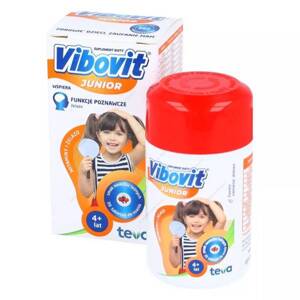 Vibovit Junior Witaminy + Żelazo Wspiera Rozwój Dziecka +4 Lata 30 Sztuk Best Before 31.12.24