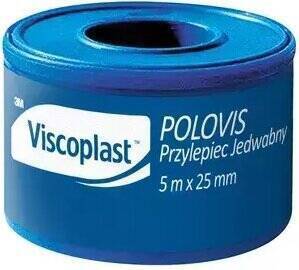 Viscoplast Polovis Przylepiec Jedwabny 5mx25mm 1 Sztuka