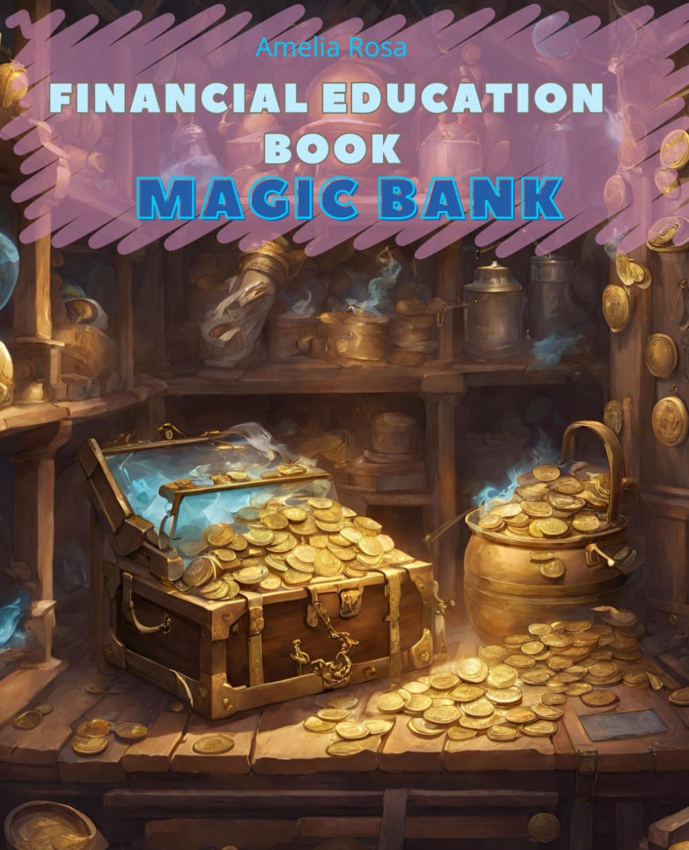  Amelia Rosa - Ksiażka o Edukacji Finansowej Magiczny Bank Wydanie Angielskie