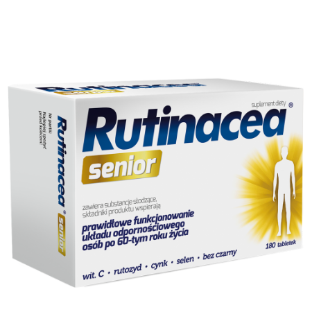  Rutinacea Senior Wspiera Prawidłowe Funkcjonowanie Układu Odpornościowego 180 Tabletek