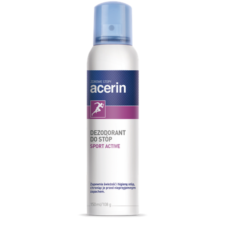 Acerin Sport Active Odświeżający Dezodorant do Stóp Długotrwale Chroni Skórę 100ml