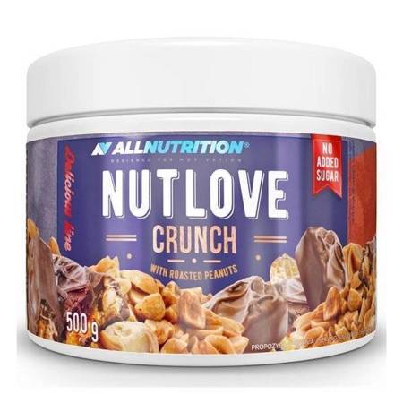 AllNutrition NutLove Crunch Krem Mleczno Czekoladowy z Orzeszkami Ziemnymi 500g 