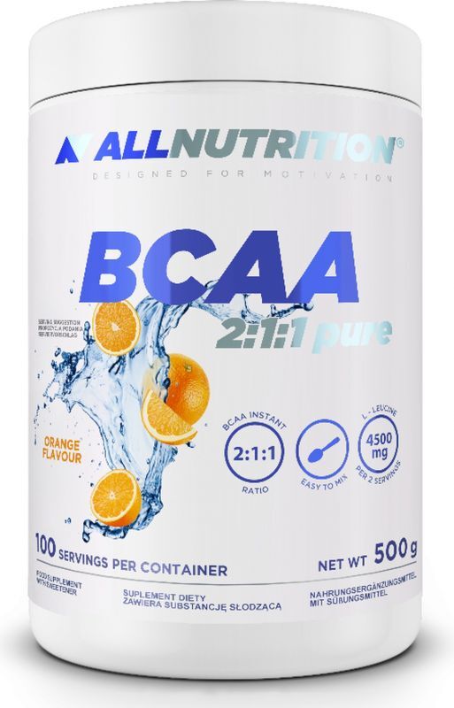 Allnutrition BCAA 2:1:1 Pure Kompleks Aminokwasów Orange 500g