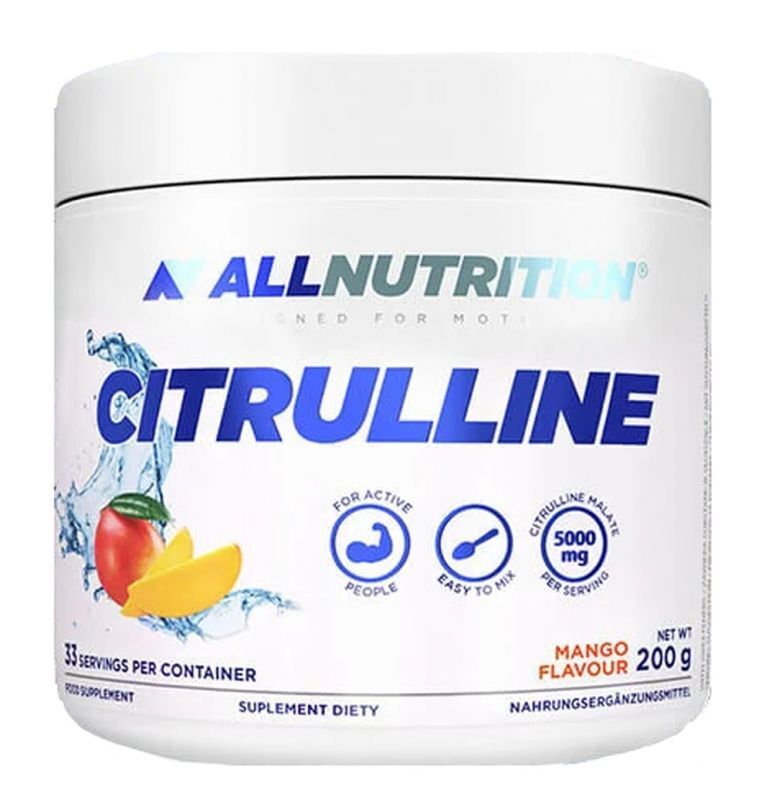 Allnutrition Citrulline Wspomaga Aktywny Trening Mango 200g