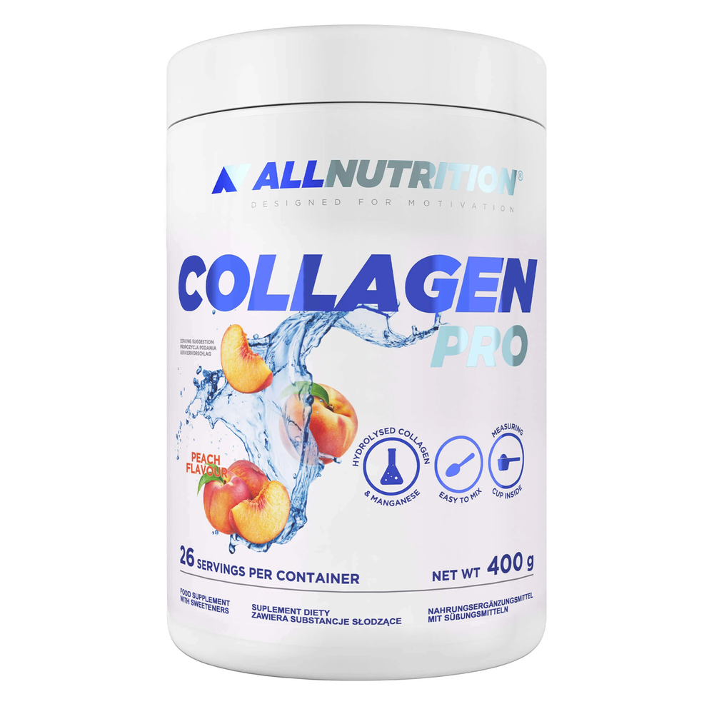 Allnutrition Collagen Pro Kolagen Hydrolizowany do Picia Peach 400g