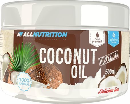 Allnutrition Dietetyczny Nierafinowany Olej Kokosowy o Intensywnym Zapachu 500ml