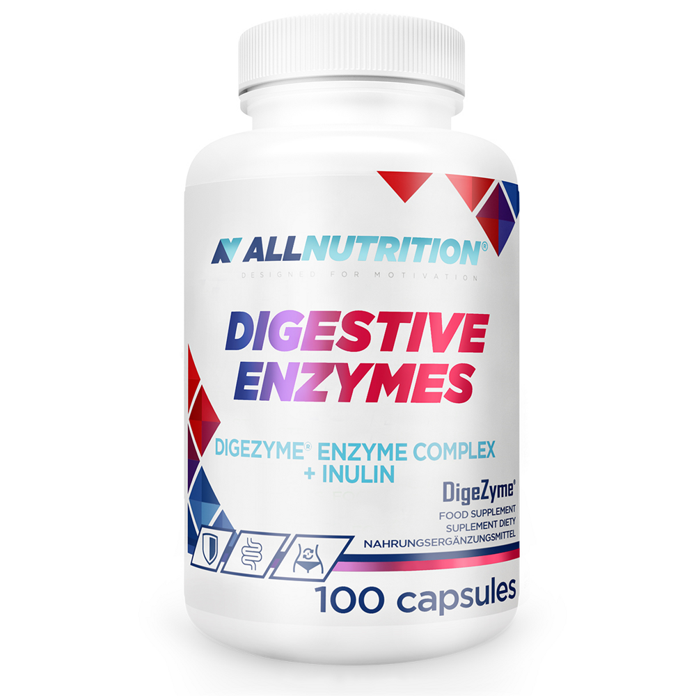 Allnutrition Digestive Enzymes Wspomaga Układ Trawienny 100 Kapsułek