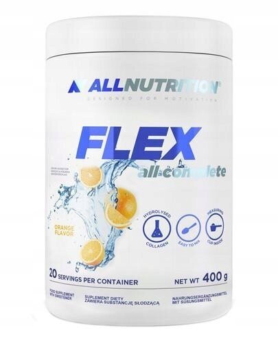 Allnutrition Flex All Complete Kolagen Hydrolizowany w Proszku Pomarańcza 400g