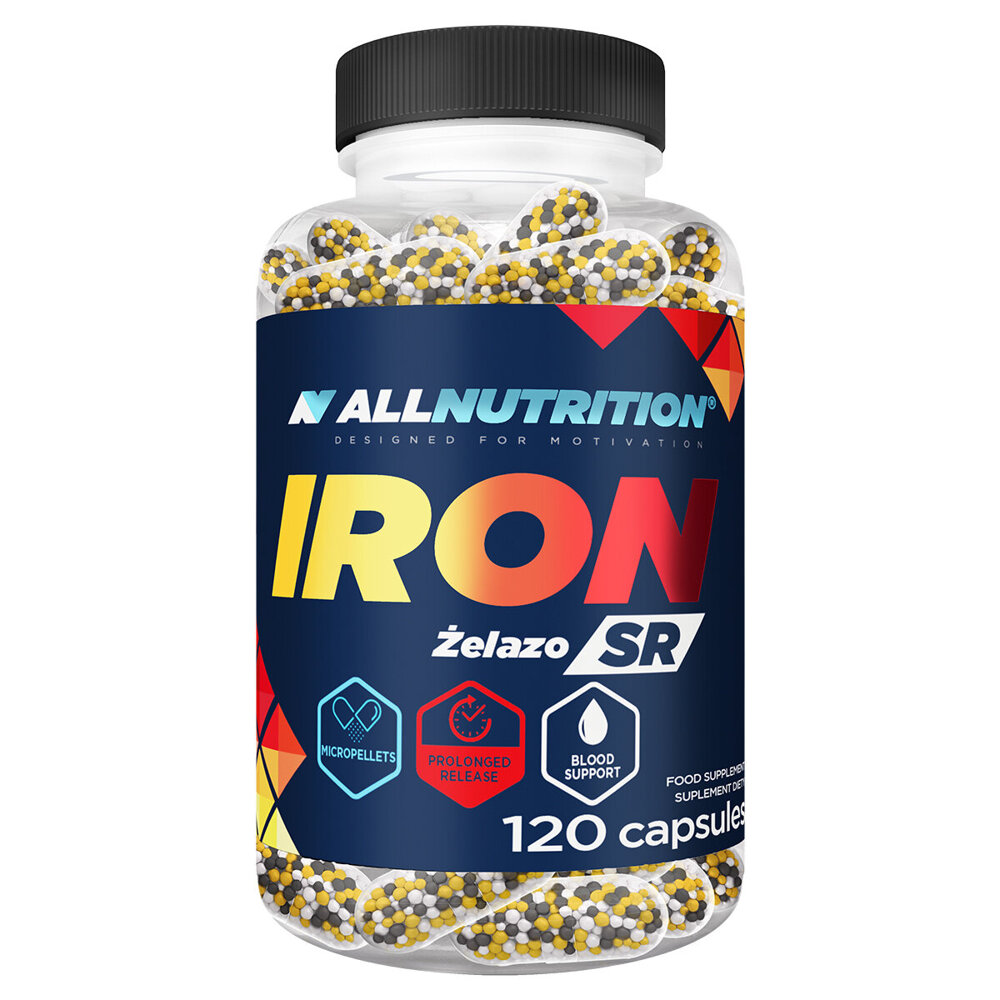 Allnutrition Iron SR Żelazo 120 Kapsułek