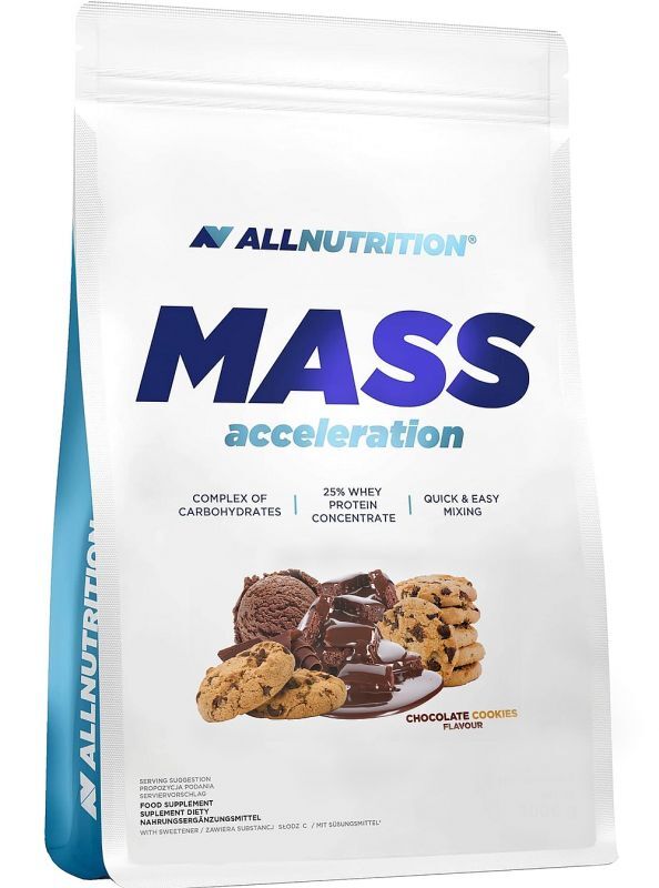 Allnutrition Mass Acceleration Chocolate Cookies Kompleks Węglowodanowo - Proteinowy 1000g