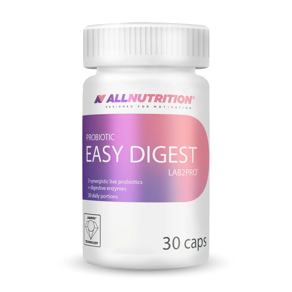 Allnutrition Probiotic Easy Digest Wspiera Równowagę Mikroflory Jelitowej 30 Kapsułek