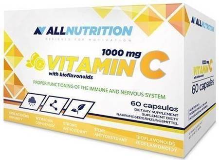 Allnutrition Vitamina C z Bioflawonoidami 1000mg Wspomagająca Układ Odpornościowy 60 Kapsułek