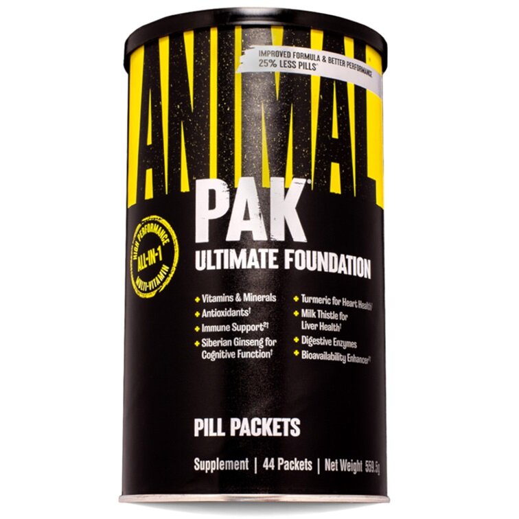 Animal Pak, Packs - 44 packs