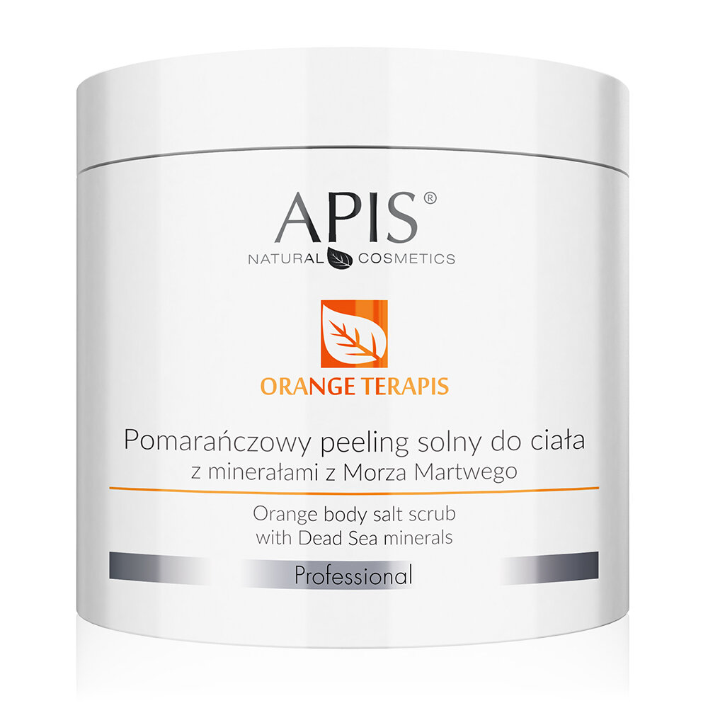 Apis Professional Orange terApis Pomarańczowy Peeling Solny do Ciała z Minerałami z Morza Martwego dla każdego Rodzaju Skóry 700g