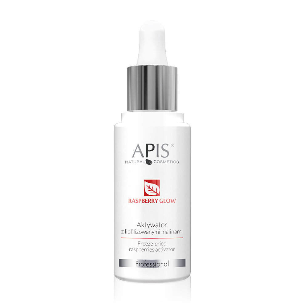 Apis Professional Raspberry Glow Aktywator z Liofilizowanymi Malinami dla każdego Rodzaju Skóry 30ml