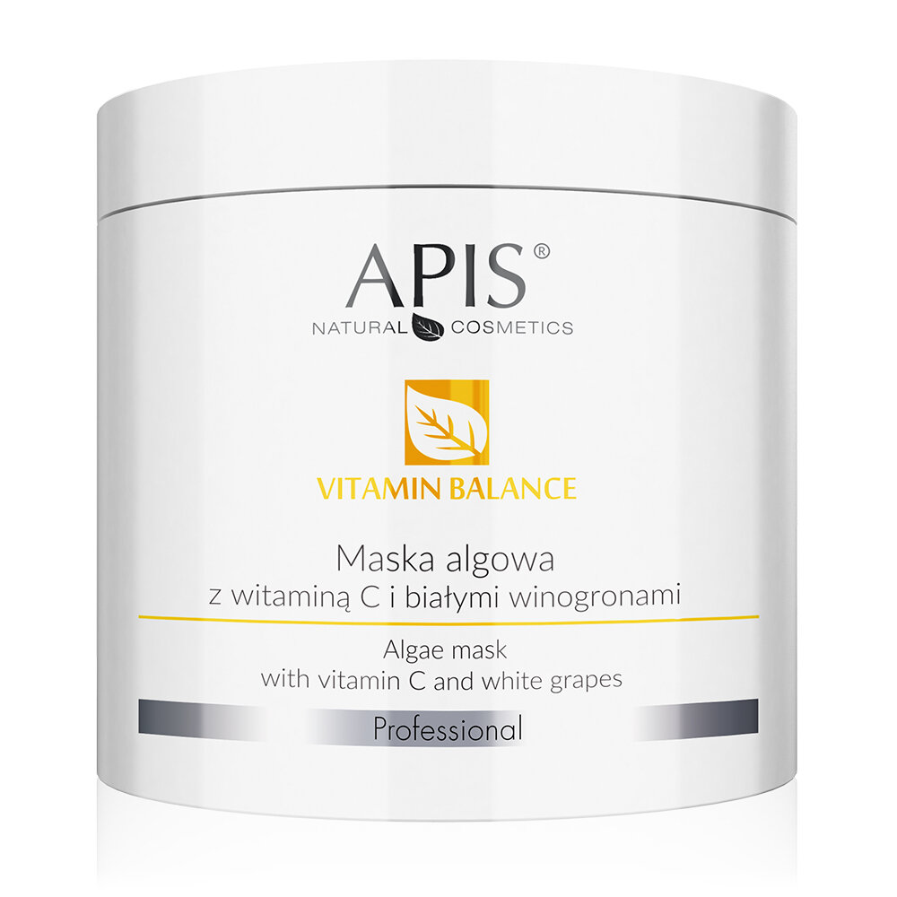 Apis Professional Vitamin Balance Maska Algowa z Witaminą C i Białymi Winogronami 200g