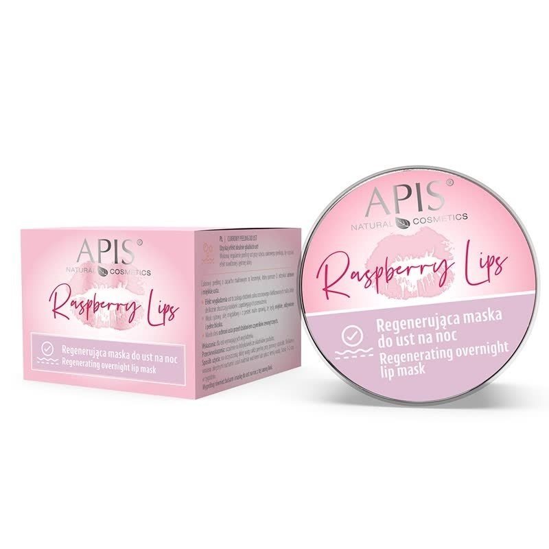 Apis Raspberry Lips Regenerująca Maska do Ust na Noc z Masłem Shea 10ml