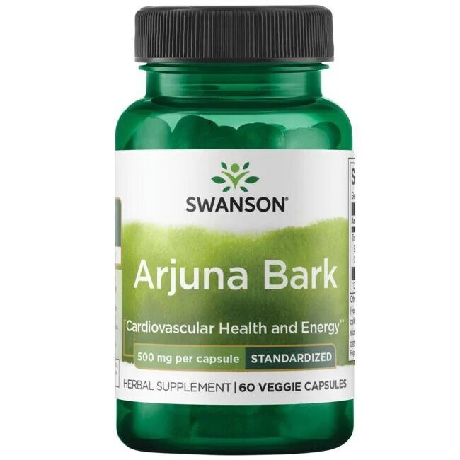 Arjuna Bark, 500mg - 60 vcaps