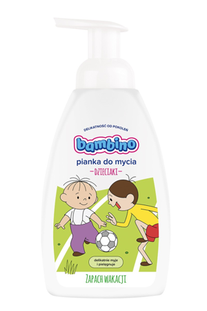 Bambino Pianka Myjąca dla Dzieci Zapach Wakacji dla Chłopców 500ml 