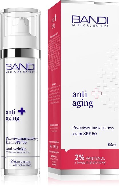 Bandi Anti Aging Przeciwzmarszczkowy Krem Ochronny przed Fotostarzeniem Się Skóry SPF 50 50ml