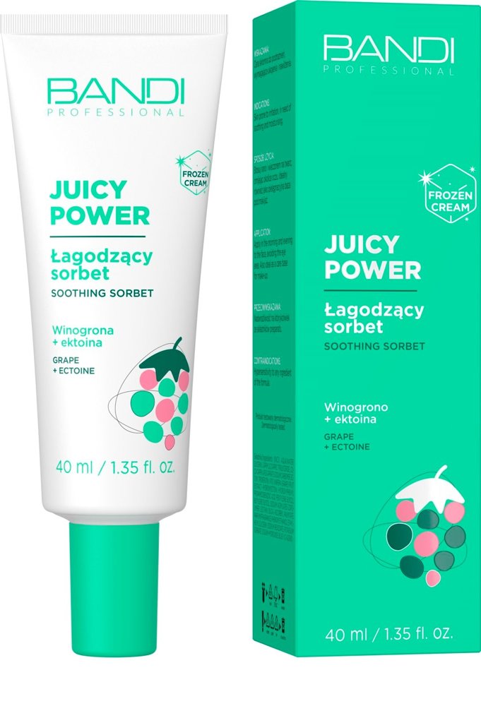 Bandi Juicy Power Limited Edition Łagodzący Lekki i Owocowy Sorbet w Kremie dla Każdego Rodzaju Skóry 40ml