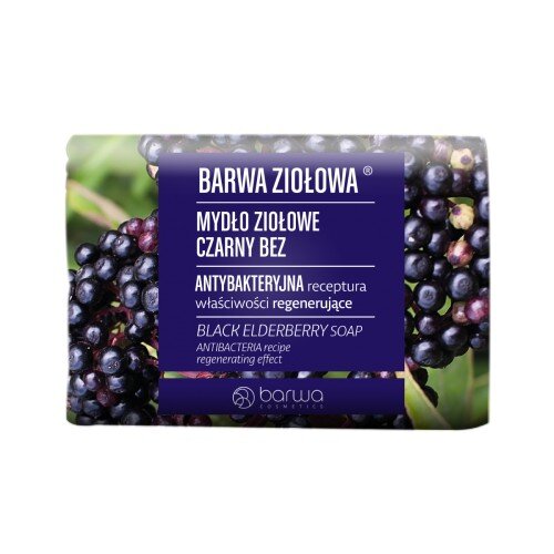 Barwa Ziołowa Antybakteryjne Mydło Ziołowe Czarny Bez 100g