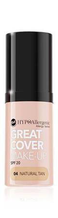 Bell HypoAllergenic Great Cover Make-Up SPF20 Hypoalergiczny Intensywnie Kryjący Podkład w Musie 04 Natural Tan 20g