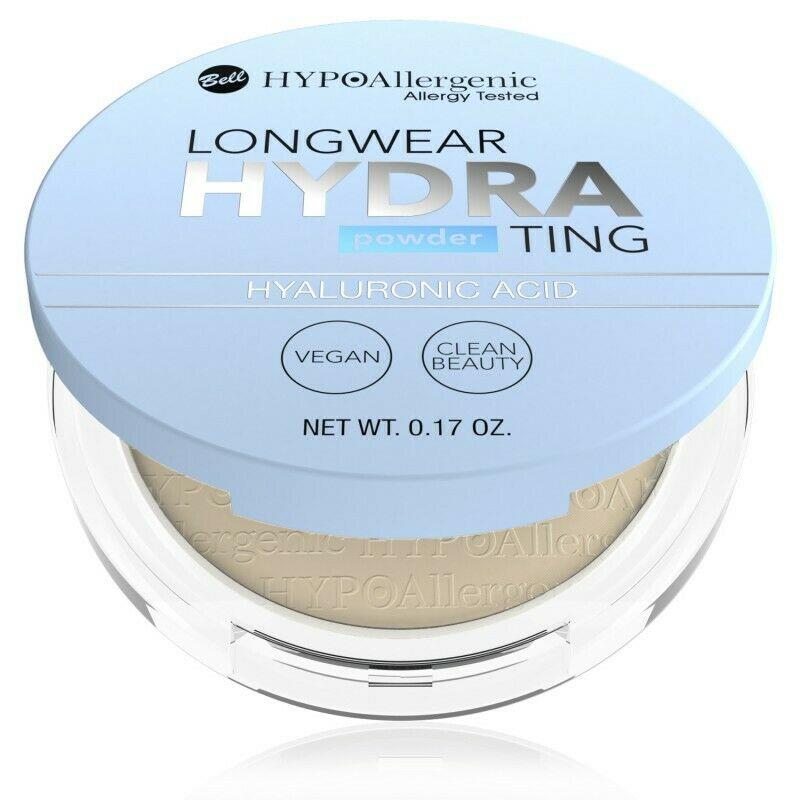 Bell HypoAllergenic Longwear Hydrating Powder Prasowany Puder z Kwasem Hialuronowym dla Skóry Wrażliwej 5g