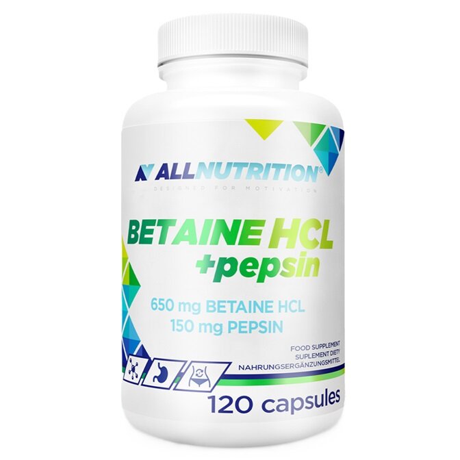 Betaine HCl + Pepsin - 120 caps