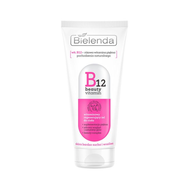 Bielenda B12 Beauty Vitamin Witaminowy Regenerujący Żel do Ciała dla Skóry Bardzo Suchej i Wrażliwej 200ml