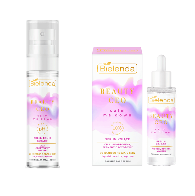 Bielenda Beauty Ceo Calm Me Down Kojące Serum 30ml + Krem Tonik 75ml