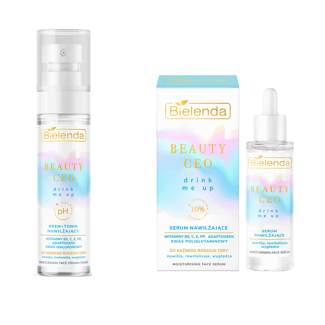 Bielenda Beauty Ceo Drink Me Up Nawilżające Serum 30ml + Krem Tonik 75ml