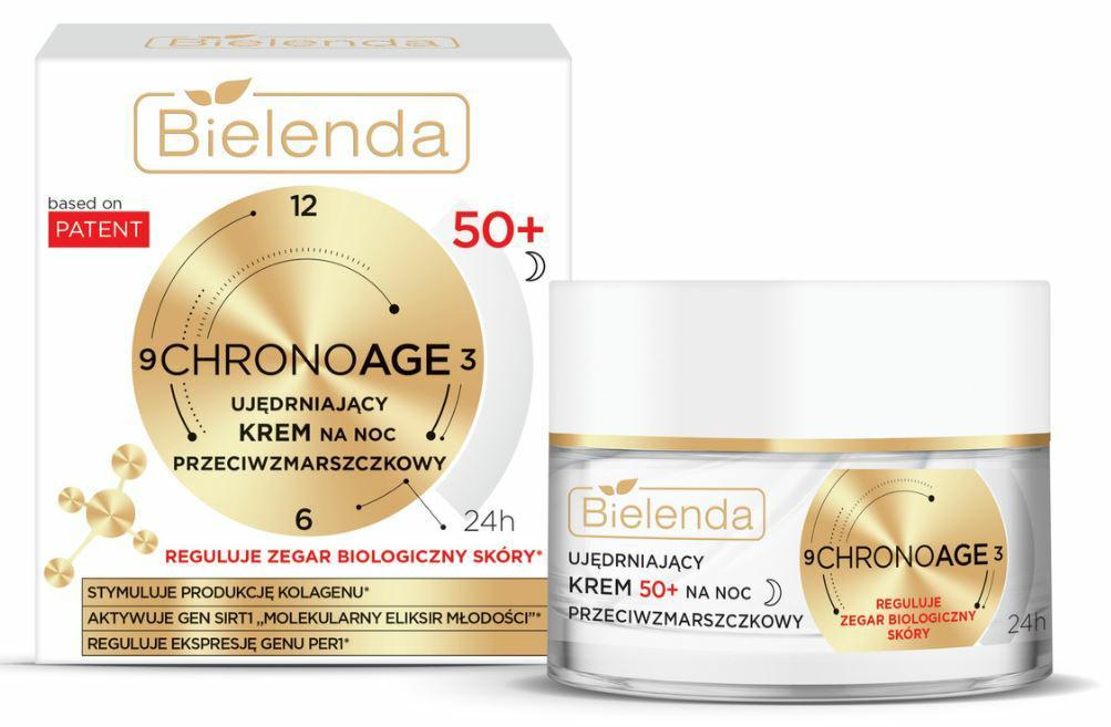 Bielenda Chrono Age 24H Ujędrniający Krem Przeciwzmarszczkowy 50+ na Noc 50ml