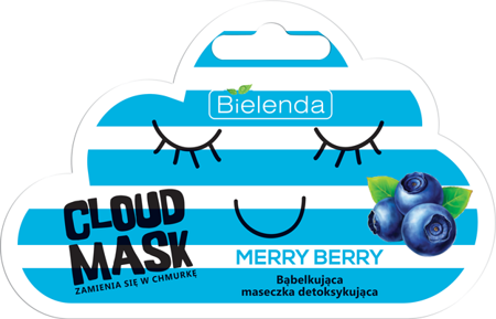 Bielenda Cloud Mask Bąbelkująca Maseczka Detoksykująca Merry Berry 6g