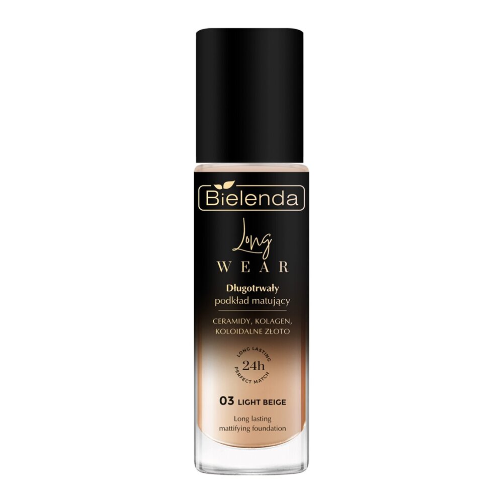 Bielenda Long Wear Długotrwały Podkład Matujący 03 Light Beige 30ml