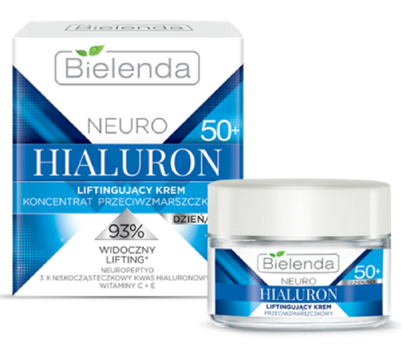 Bielenda Neuro Hialuron Liftingujący Krem Koncentrat 50+ na Dzień i na Noc 50ml