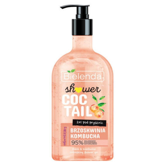 Bielenda Shower Coctail Wygładzający Żel pod Prysznic Brzoskwinia & Kombucha 400ml