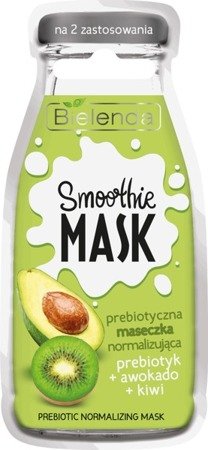 Bielenda Smoothie Mask Prebiotyczna Maska Normalizująca z Awokado i Kiwi do Cery Tłustej 10g