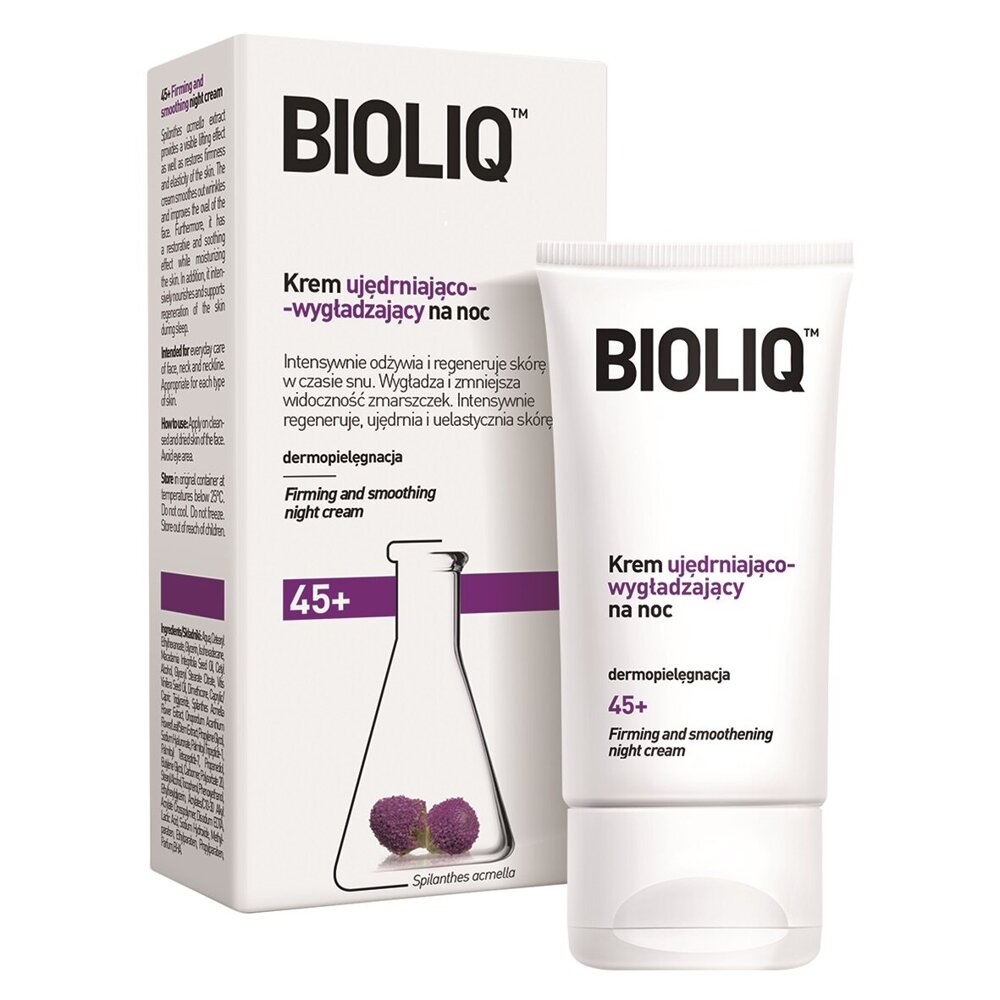 Bioliq 45+ Krem Ujędrniająco Wygładzający Zmarszczki na Noc 50ml