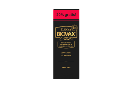 Biovax Glamour Caviar & Golden Algae Regenerating Luxurious Hair Mask 150 ml