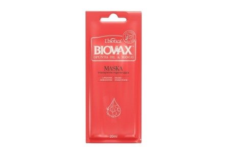 Biovax Maska Intensywnie Regenerująca Opuncja Figowa i Mango 20ml