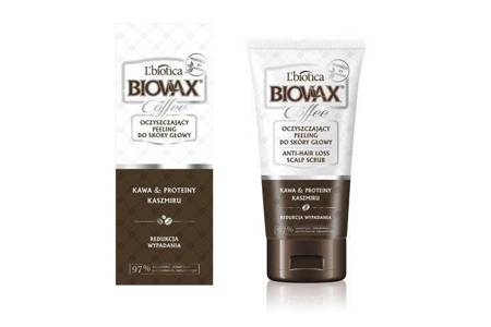 Biovax Oczyszczający Peeling Do Skóry Głowy Kawa Proteiny Kaszmiru 125 ml