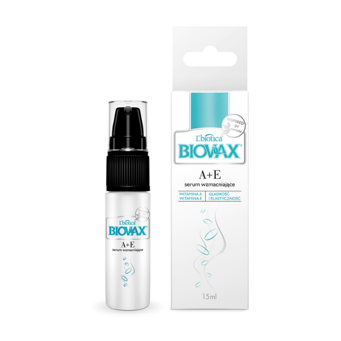 Biovax Serum Wzmacniające Do Włosów Z Witaminami A+E 15 ml